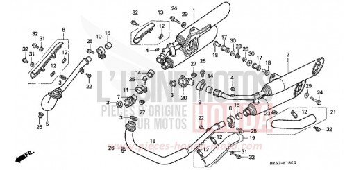SILENCIEUX D'ECHAPPEMENT VF750CT de 1996